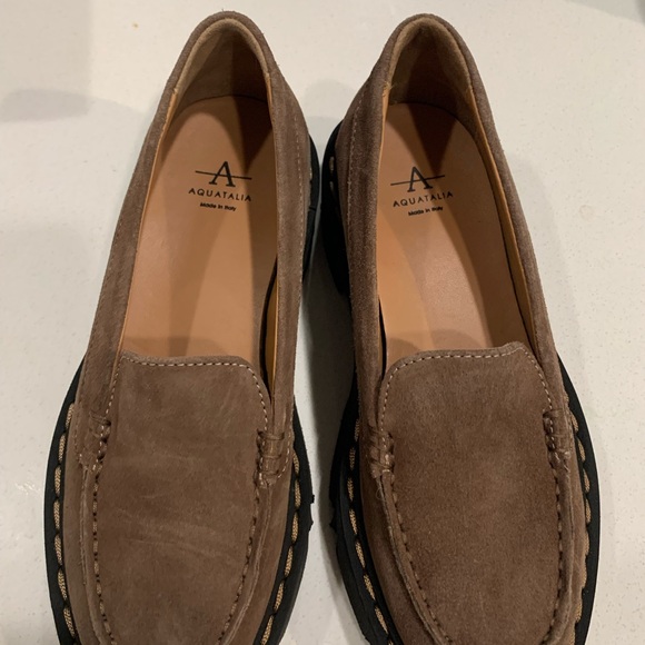 Aquatalia Brown Suede Loafers - Picture 5 of 7